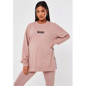 Misguided - Rose Mama Maternity Crew Neck Sweatshirt